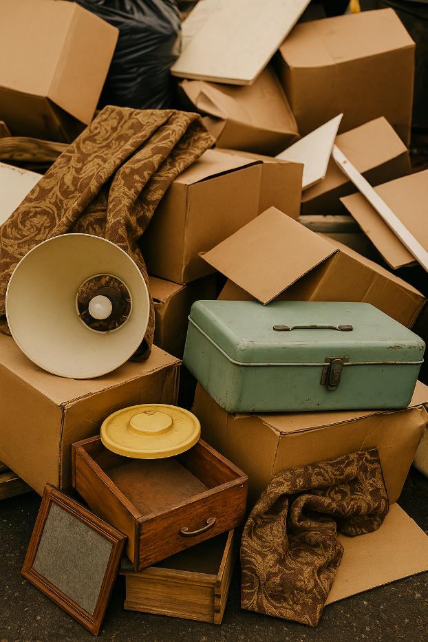 trash from estate sales